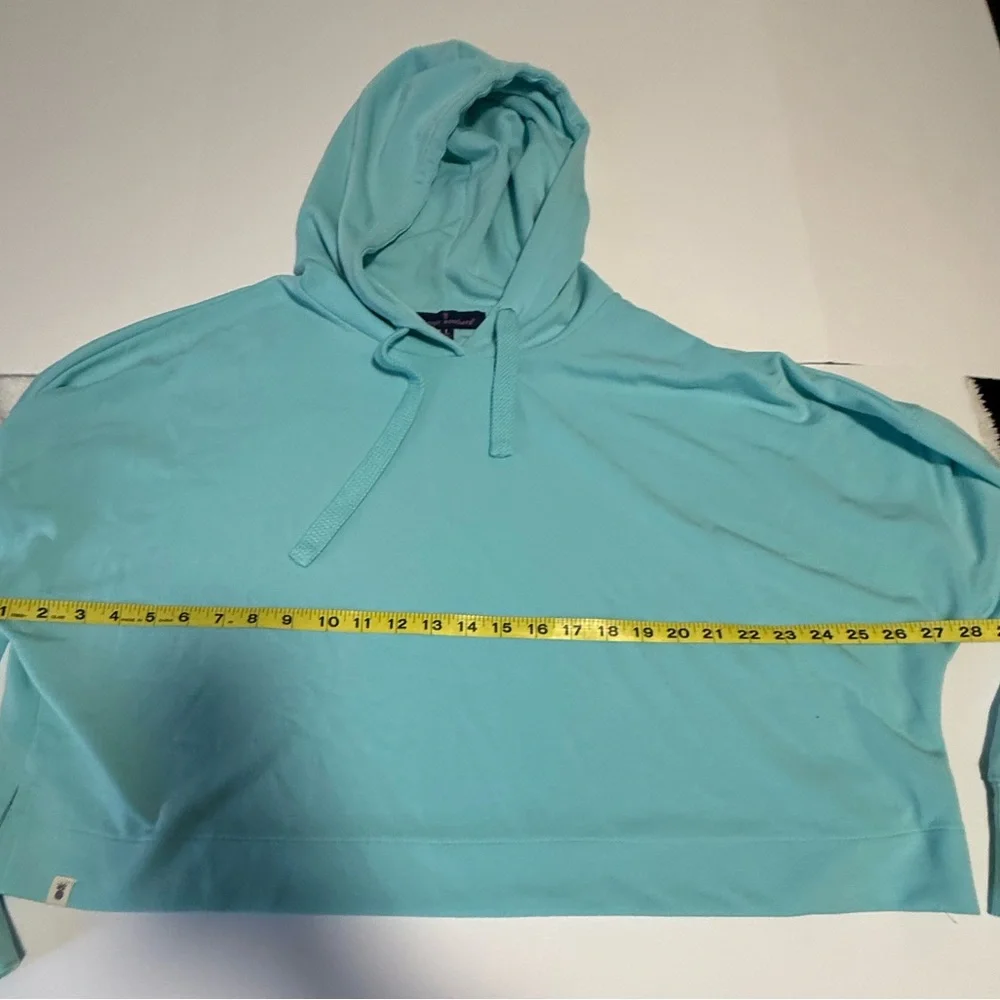 Simply Southern Sea Cropped Hoodie Large Ice Blue Coastal Cowgirl - Picture 5 of 10